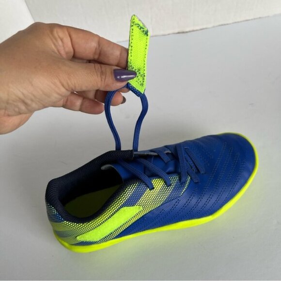 Kids Soccer Shoes - Blue/ Yellow. Size: 2. - Picture 7 of 10